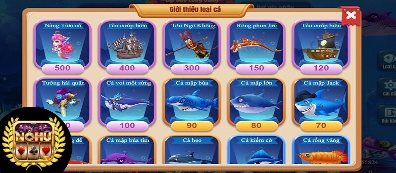 Nắm được lượng đạn cần bắn hạ mỗi loài cá